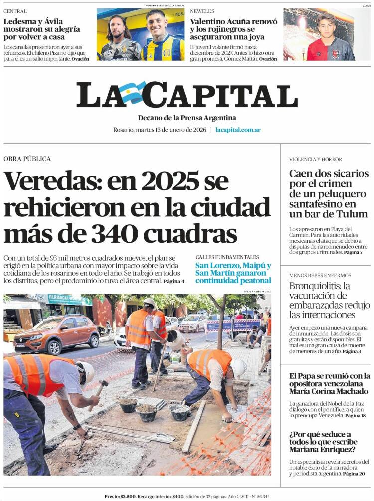Tapa de diario